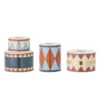 Kerzenhalter-Set Druma – Steingut, bunt (3er-Set)