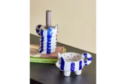 Kerzenhalter-Set Misu – handbemaltes Steingut in verschiedenen Farben (2er-Set)