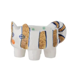 Kerzenhalter-Set Misu – handbemaltes Steingut in verschiedenen Farben (2er-Set)