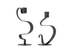 Kerzenhalter-Set Pak – Metall in Schwarz (2er-Set)