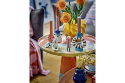 Kerzenhalter-Set Tigris – handbemaltes Steingut (2er-Set)