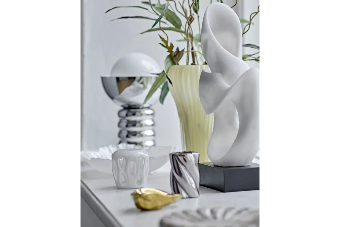 Kerzenhalter Silvertwin – aus Steingut
