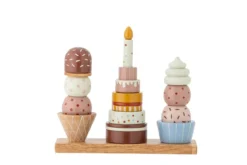 Kinder-Aktivitätsspielzeug Milano – Stapelturm aus FSC®-zertifiziertem Buchenholz