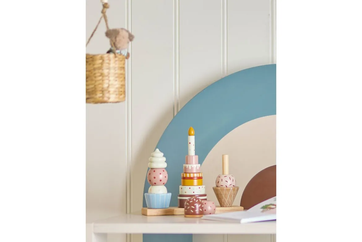 Kinder-Aktivitätsspielzeug Milano – Stapelturm aus FSC®-zertifiziertem Buchenholz