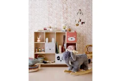 Kinder Bücherregal Alia - Holzregal mit Schubladen & Tiermotiven für Bücher & Spielzeug