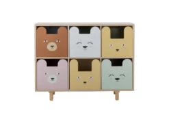 Kinder-Bücherregal „Linus“ mit Schubladen – Buntes Design