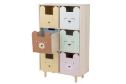 Kinder-Bücherregal „Linus“ mit Schubladen – Buntes Design