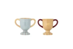 Kinder Becher Xander - 2er Set Kinderbecher in Pokalform mit Sternmotiv