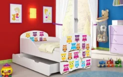 Kinderbett Luna mit Stauraum und verschiedenen Motiven