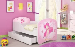 Kinderbett Luna mit Stauraum und verschiedenen Motiven