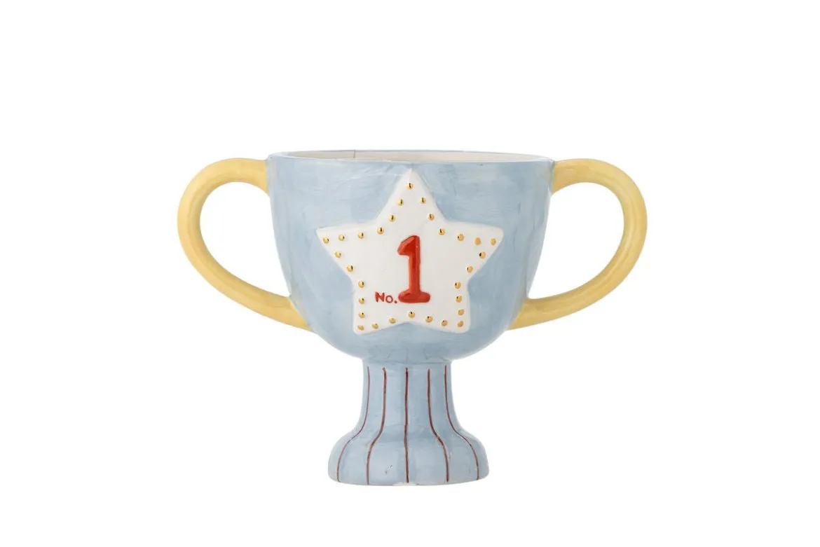 Kinder-Blumentopf Champion Leo – Keramik in Pokalform