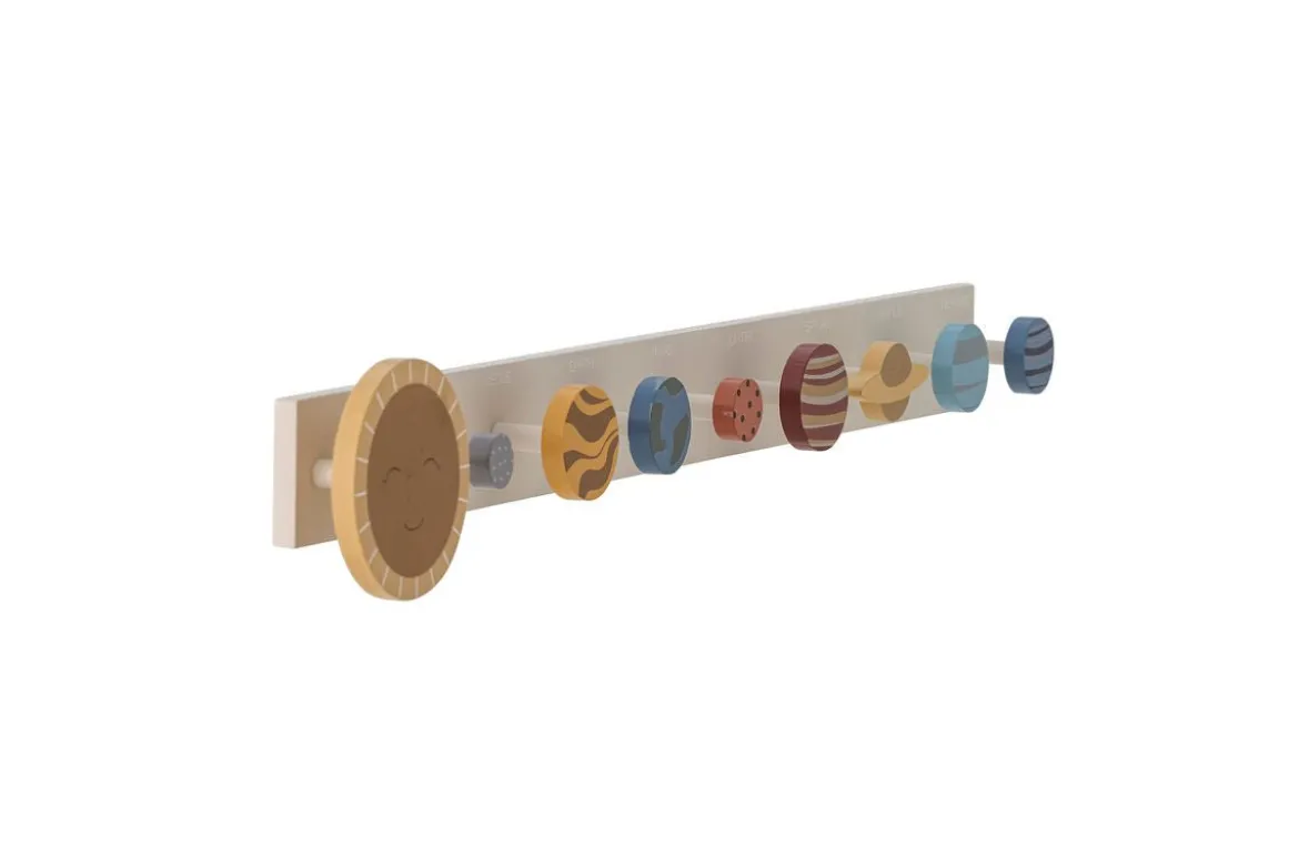 Kinder-Garderobe „Cosmo“ – Bunte Wandgarderobe aus FSC®-zertifiziertem MDF