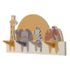 Kinder-Garderobe Marlin - Wandgarderobe mit Tiermotiven & 4 Haken