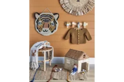 Kinder Garderobe Vika – in Holzoptik mit Eistüten-Motiv