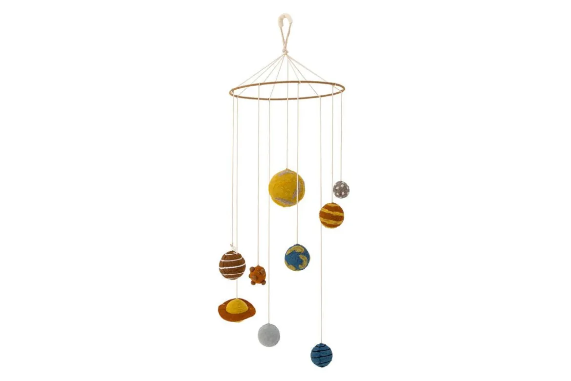 Kinder-Mobile „Cosmi“ – Bunte Baumwolle