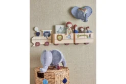 Kinderregal Ariel - Holzregal in Zugform mit Tiermotiven für Kinderzimmer