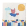 Kinder-Servietten „Birdy“ – Naturfarbenes Papier (20er-Set)