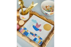 Kinder-Servietten „Birdy“ – Naturfarbenes Papier (20er-Set)