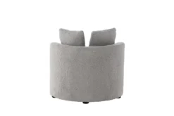 Kindersessel Lunno – Kuscheliger Teddy-Sessel in Grau