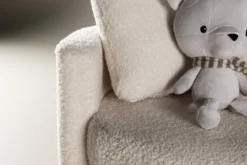Kindersessel Lunno – Kuscheliger Teddy-Sessel in Weiß