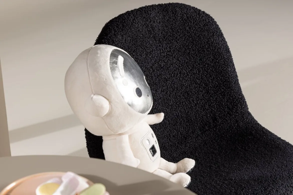 Kinderstuhl Pola – 2er-Set in Schwarz mit schwarzen Beinen