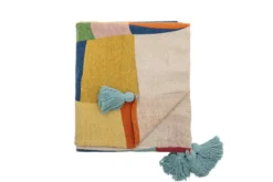 Kindertagesdecke Palma – Bunte Decke aus recycelter Baumwolle