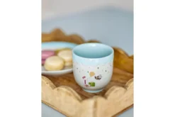 Kinder Tasse Josie - Steingut-Tasse mit Figuren & blauem Inneren