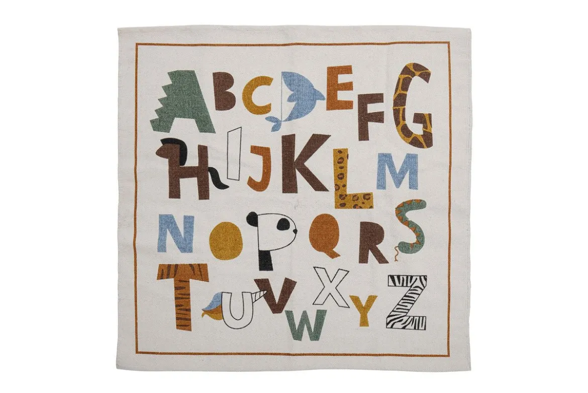 Kinder-Teppich „ABC Friends“ – Bunter Baumwollteppich