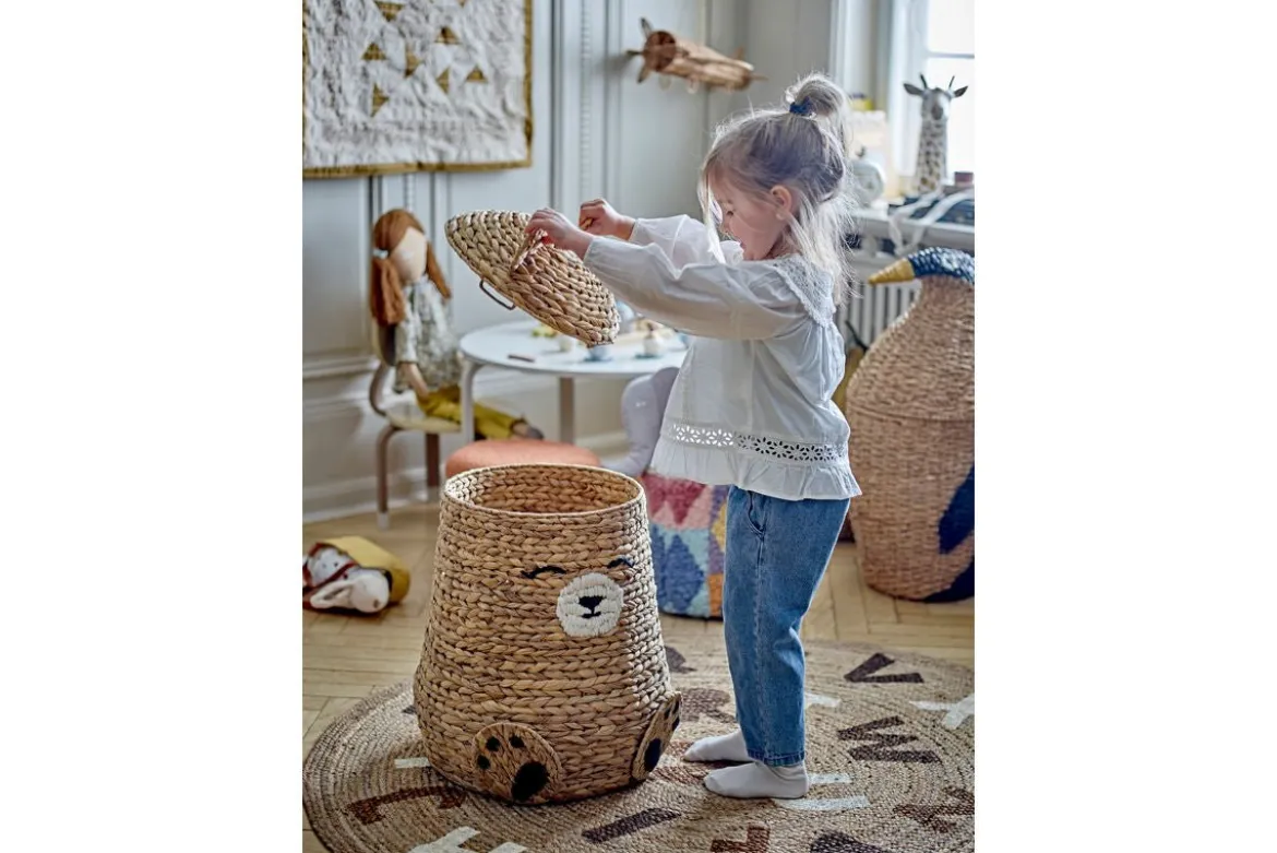 Kinder-Teppich „Letter“ – Naturfarbener Juteteppich