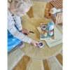 Kinder-Teppich „Sunny“ – Gelber Wollteppich mit Sonnenmotiv