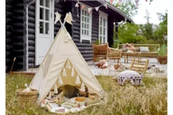 Kinder Tipi Zelt Darlin – Spielzelt aus Baumwolle & Holz