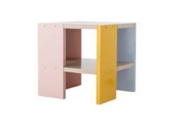Kindertisch Justus - quadratischer Tisch aus FSC-MDF mit bunten Seiten