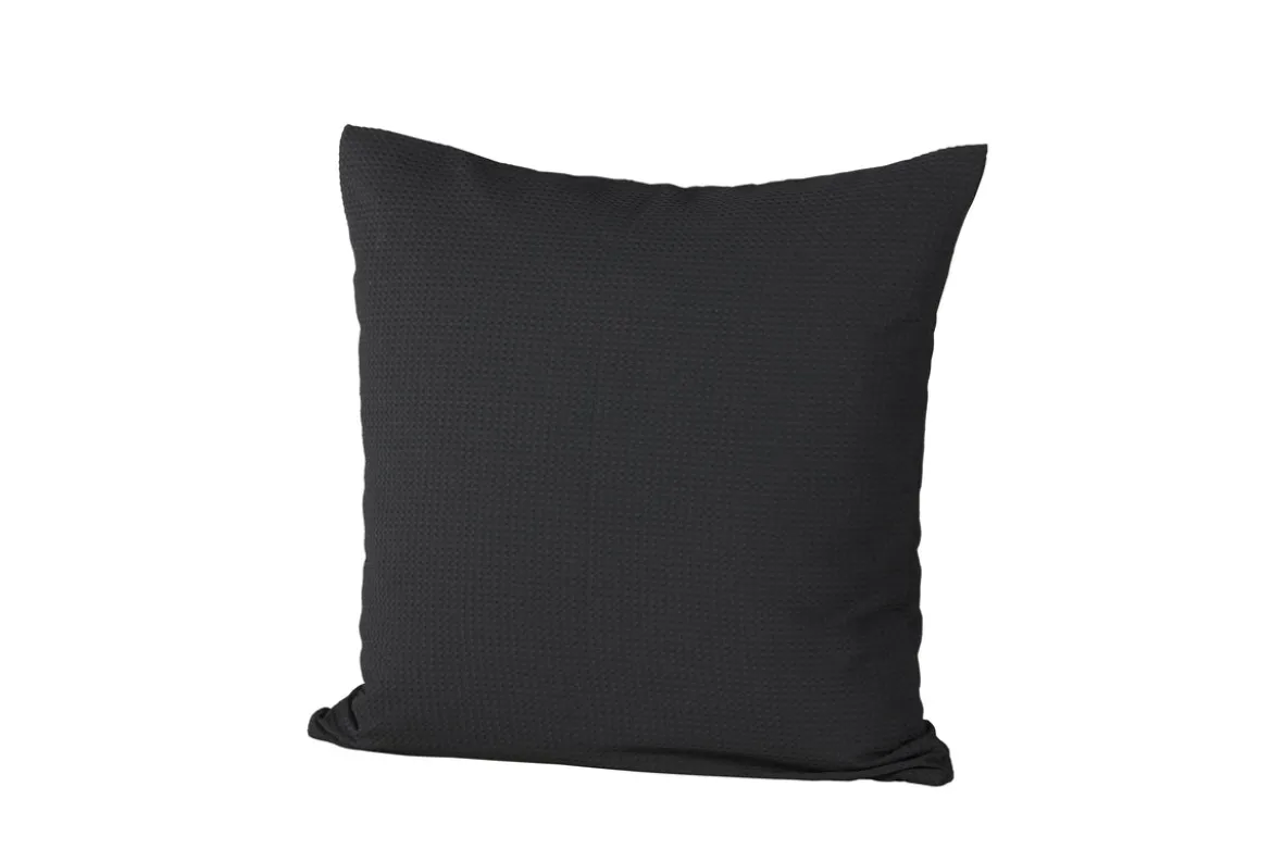 Kissenbezug Agatha - 50x50 cm in Schwarz, Grün und Dunkelbraun