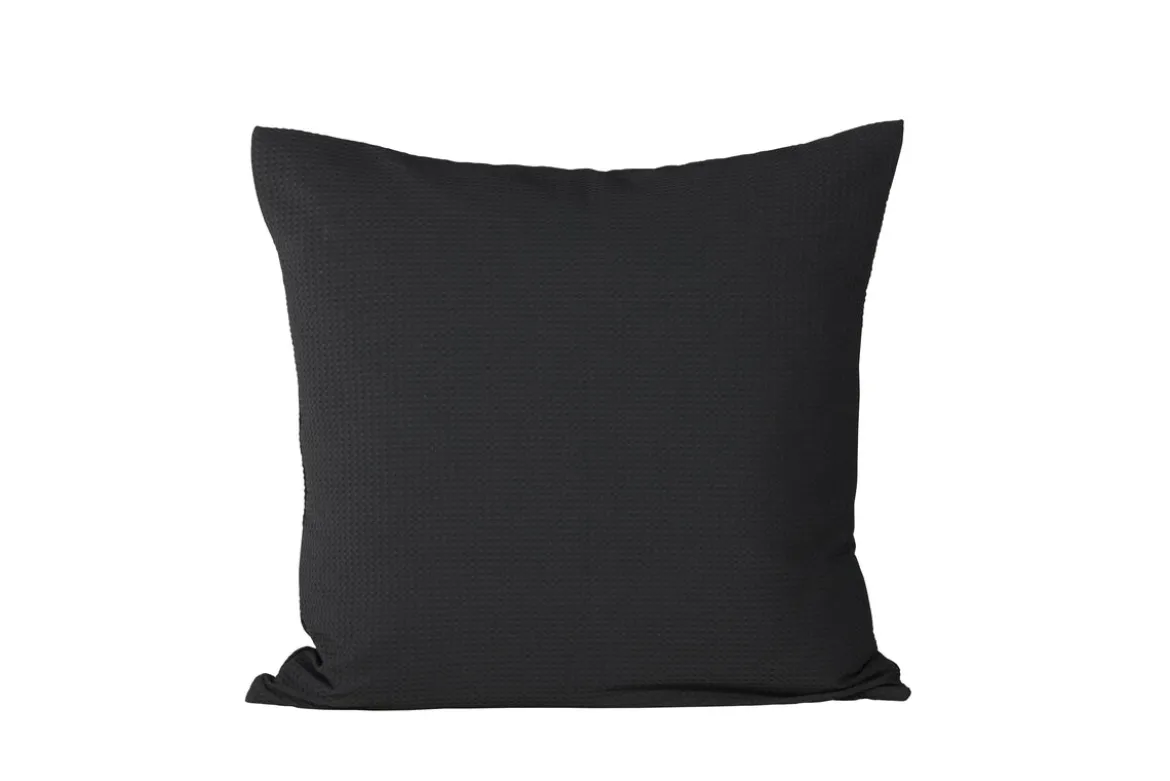 Kissenbezug Agatha - 50x50 cm in Schwarz, Grün und Dunkelbraun