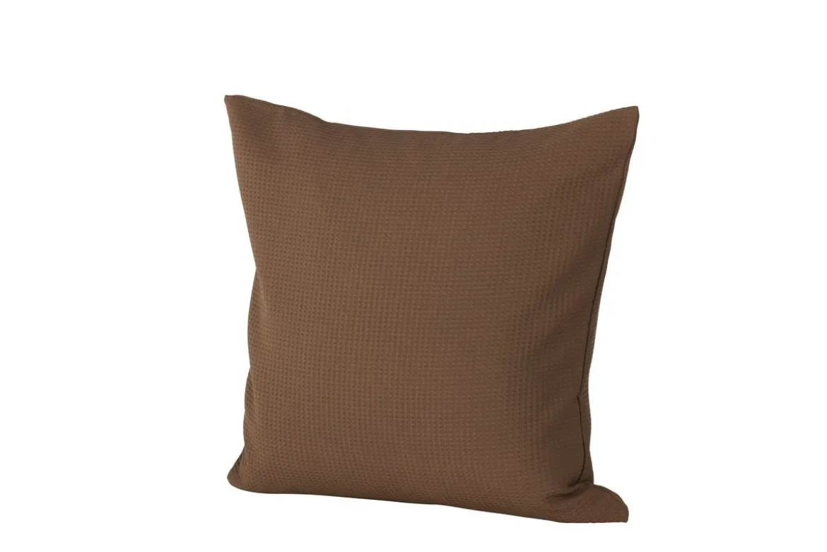 Kissenbezug Agatha - 50x50 cm in Schwarz, Grün und Dunkelbraun