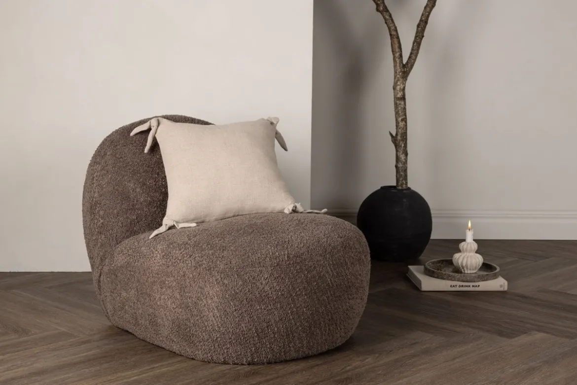 Kissenbezug Ambiente - 40x40 cm in Beige, Dunkelgrau und Weiß