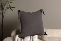 Kissenbezug Ambiente - 40x40 cm in Beige, Dunkelgrau und Weiß