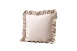 Kissenbezug Essence - 50x50 cm in Beige, Rosa und Weiß