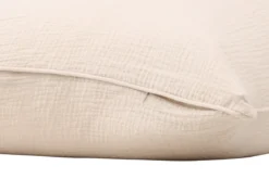 Kissenbezug Moments - 60x60 cm in Beige und Grau aus 100% Baumwolle