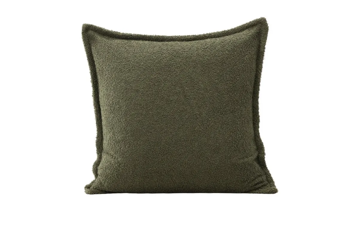 Kissenbezug Nature - 60x60 cm in Beige, Braun und Dunkelgrün