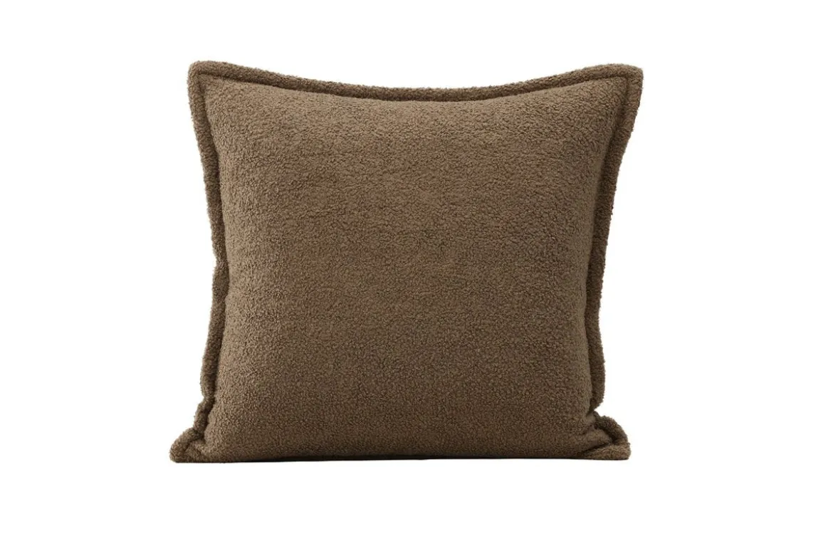 Kissenbezug Nature - 60x60 cm in Beige, Braun und Dunkelgrün