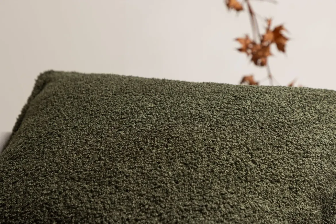 Kissenbezug Nature - 60x60 cm in Beige, Braun und Dunkelgrün