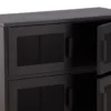 Kommode Berit – Industrial Design in Schwarz