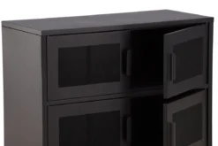 Kommode Berit – Industrial Design in Schwarz