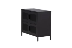 Kommode Berit – Industrial Design in Schwarz