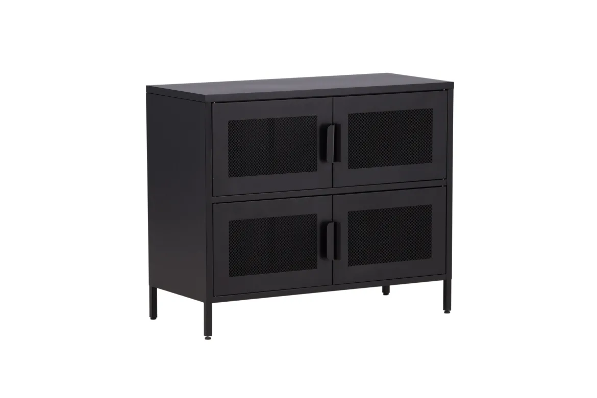 Kommode Berit – Industrial Design in Schwarz