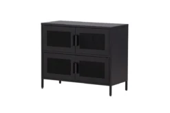 Kommode Berit – Industrial Design in Schwarz