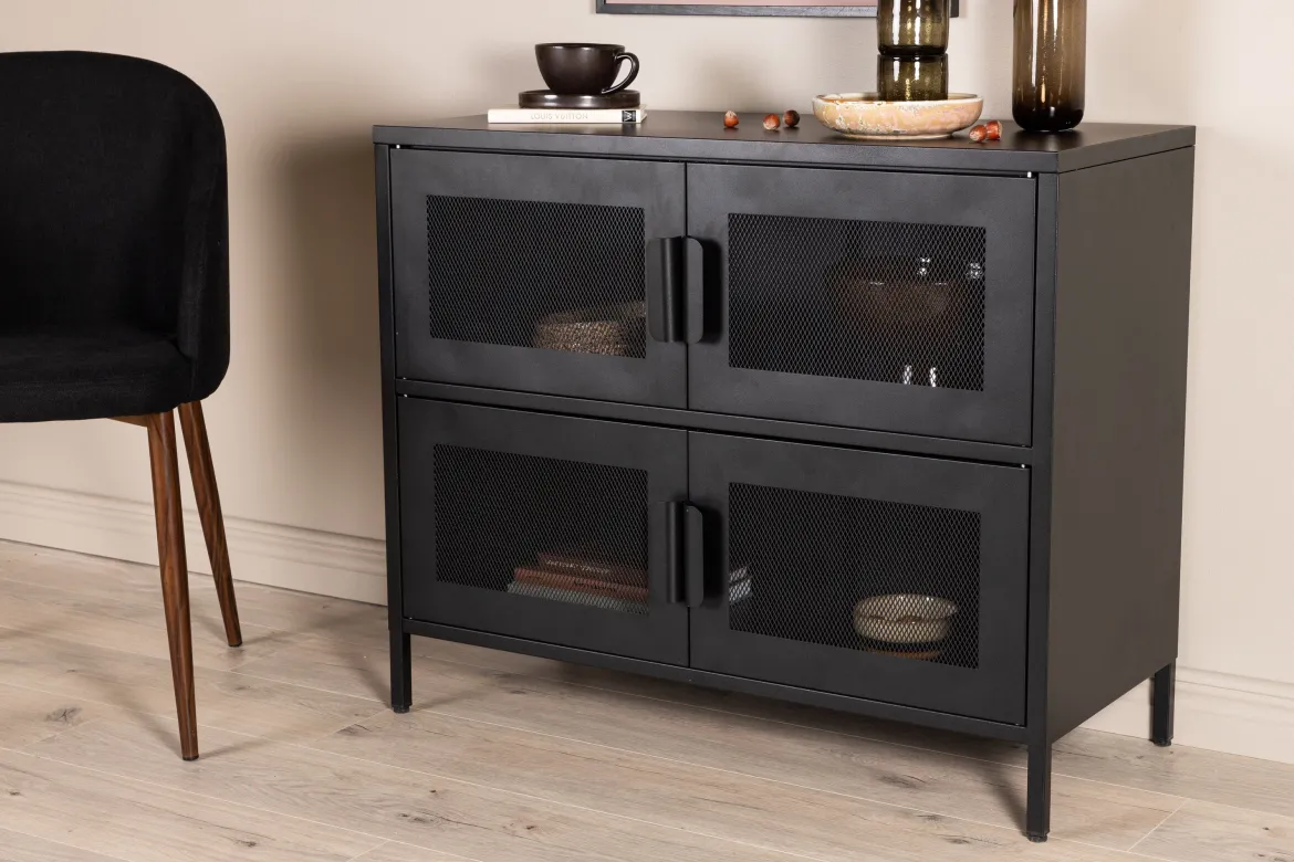 Kommode Berit – Industrial Design in Schwarz