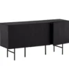 Kommode Elvesta – 150 cm, Whitewash oder Schwarz, Modern Skandi