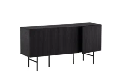 Kommode Elvesta – 150 cm, Whitewash oder Schwarz, Modern Skandi